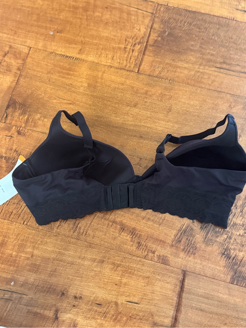 Warner's Black Lace-Band Wireless Comfort Bra - Picture 8 of 9